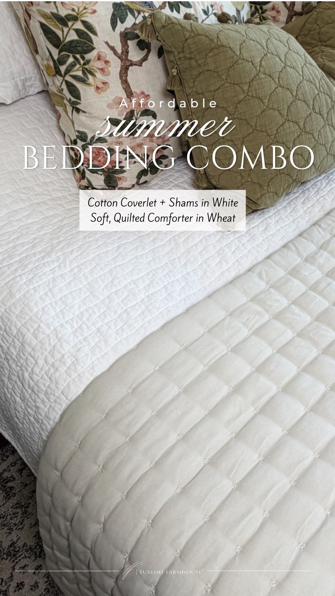 Affordable Summer Bedding Combo

There’s nothing better than giving your bedroom a light and airy refresh for summer without spending a fortune. I love combining crisp white layers, soft stripes, lightweight quilts, and natural textures to create a bed that feels fresh, cozy, and effortlessly inviting. 

 #LTKSeasonal #LTKHome #LTKSaleAlert