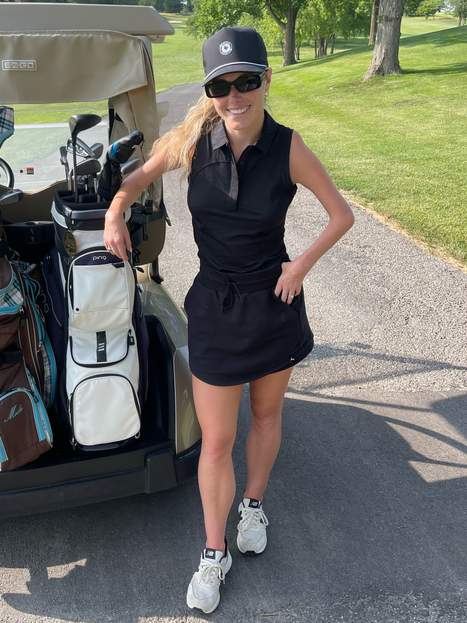 Golf game may be weak, but we love a good golf date night! 