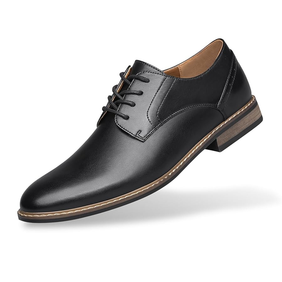 SILENTCARE Men's Oxford Formal Dress Shoes Business Comfortable Classic Lace Up Shoes | Amazon (US)
