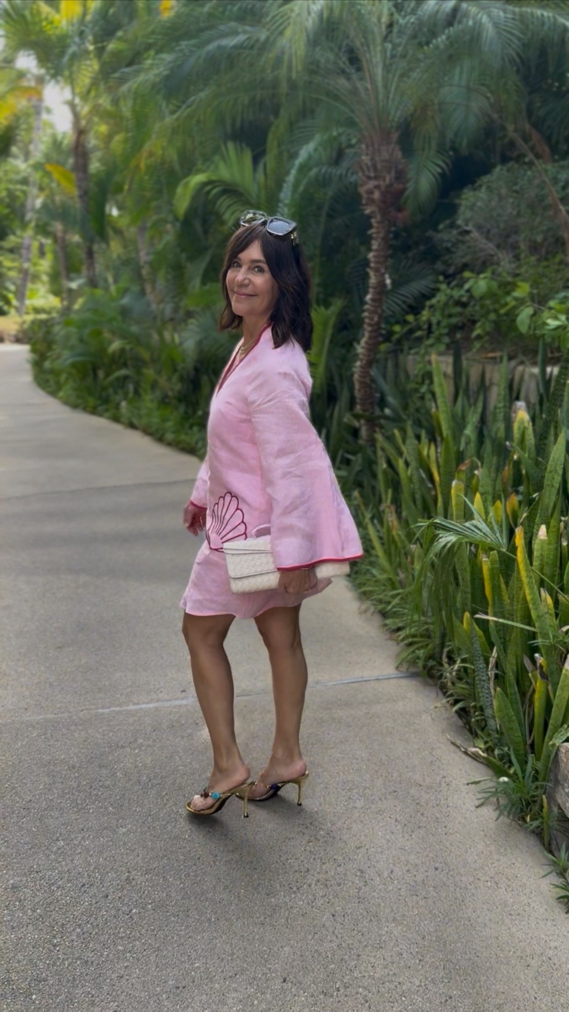 Vacation outfit! This dress is perfect to pack because you can wear it as a coverup and to dinner💓🌴

#LTKootd #LTKTravel #LTKOver40