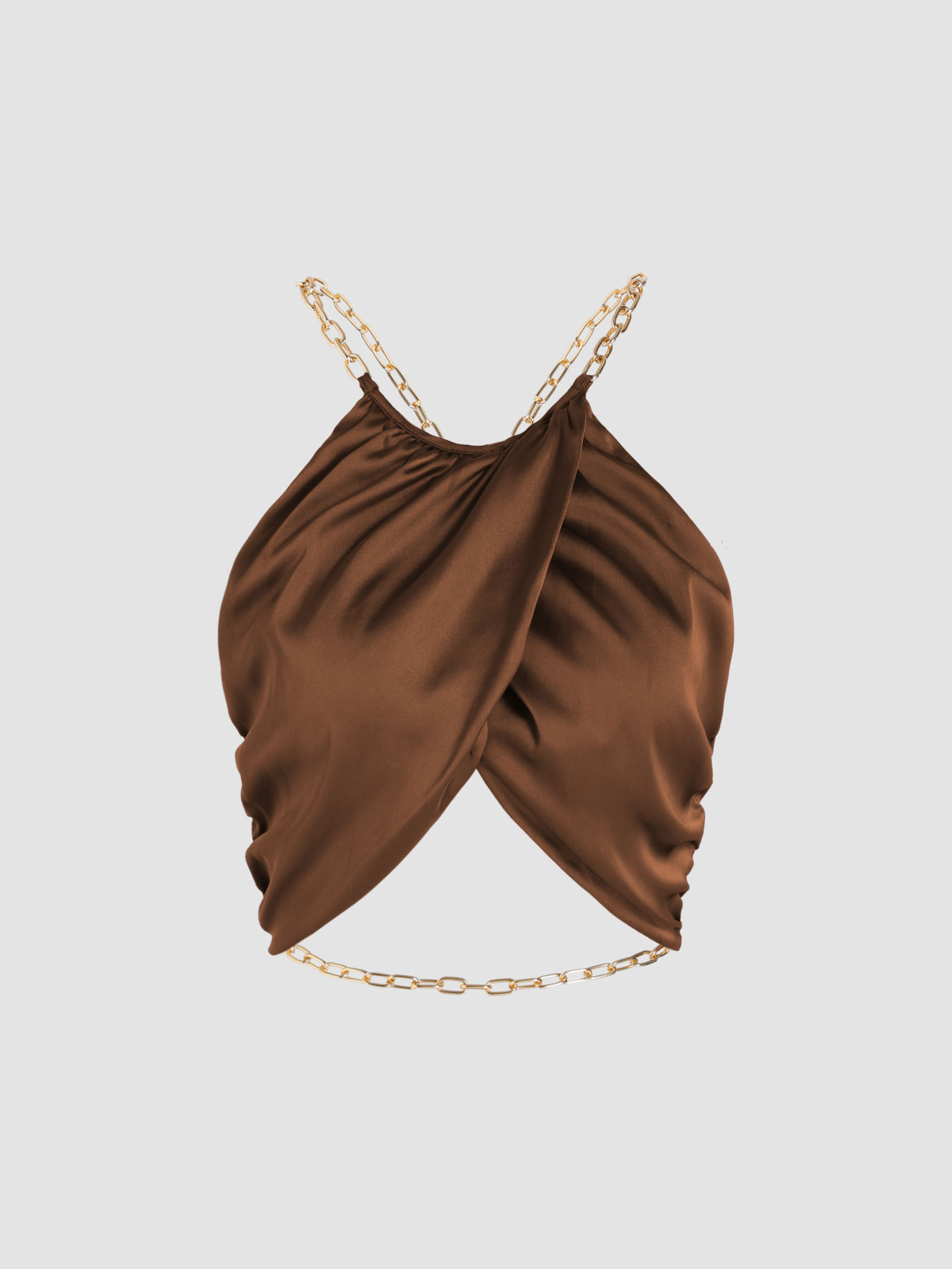 Chain Detail Backless Tank Top | Cider