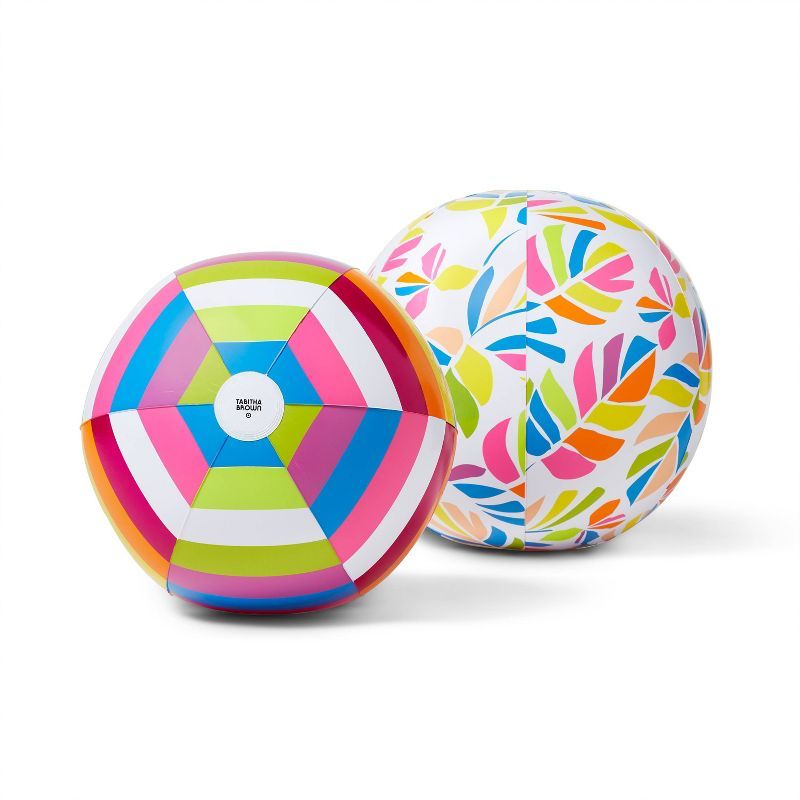 2pk Inflatable Beach Ball Set - Tabitha Brown for Target | Target