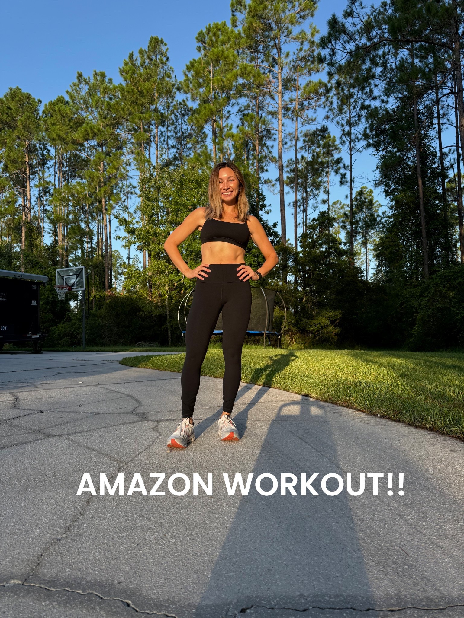 $28 amazon sports bra + $32 Amazon leggings! XS in both! They feel SO EXPENSIVE!!!! 

#LTKFindsUnder50 #LTKPetite #LTKActive