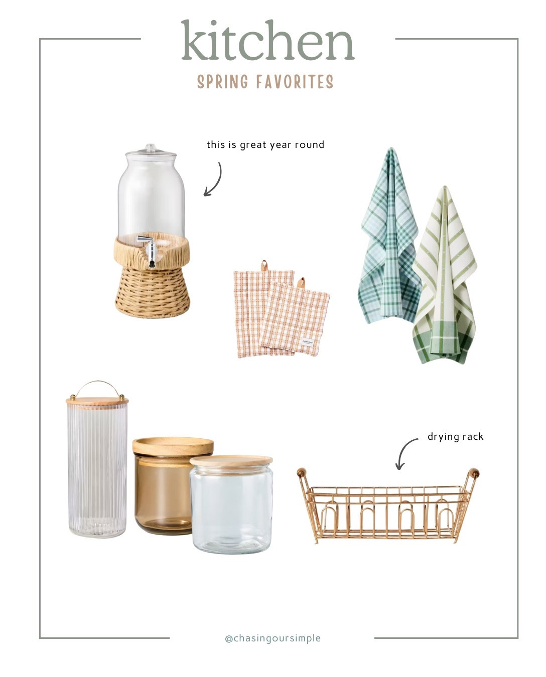 My Spring Kitchen Favorites!  (Also great Mother’s Day options!)

#LTKSeasonal #LTKFindsUnder100 #LTKHome