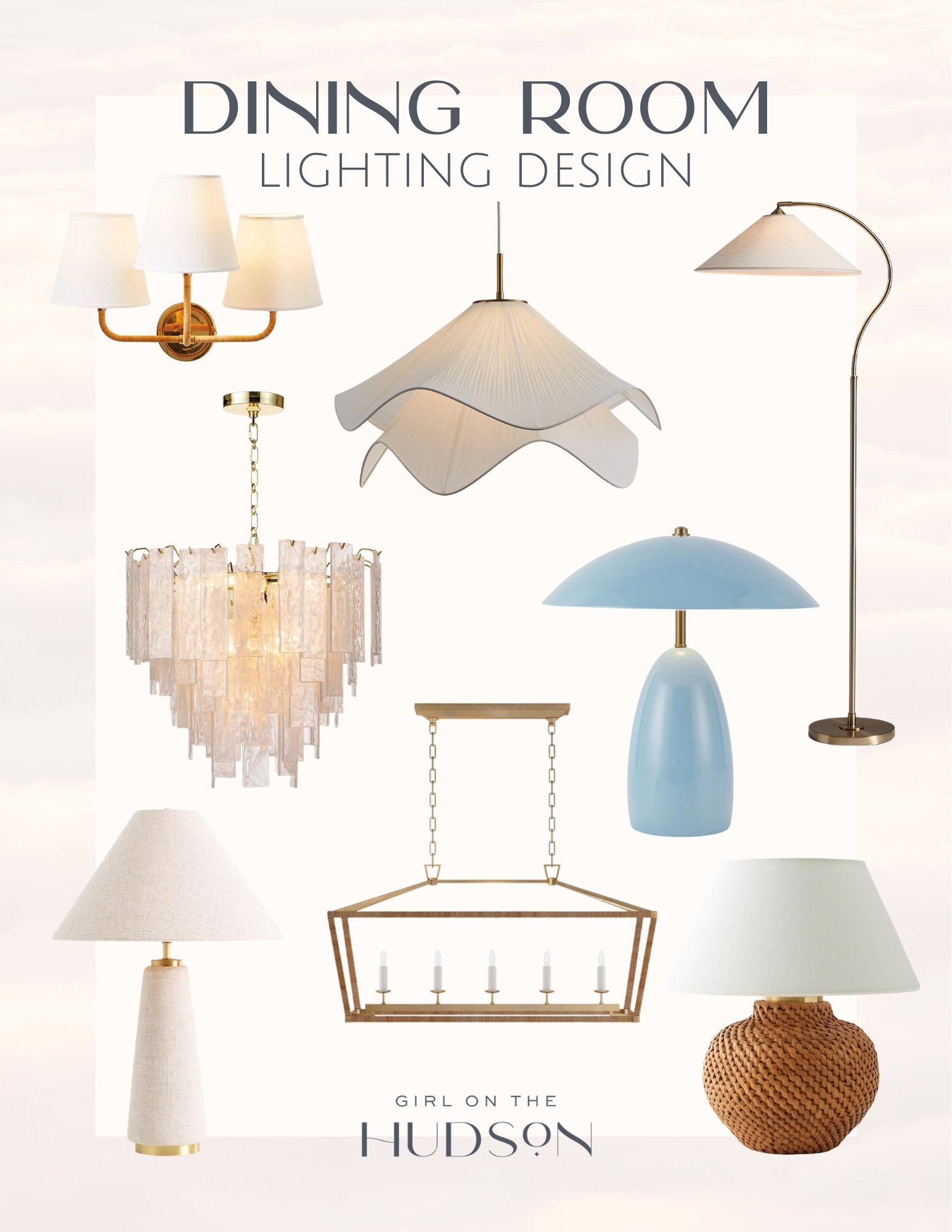 Lighting is one of the easiest ways to completely transform a dining space. I love mixing statement pendants with softer table and floor lamps to create that layered, warm glow that feels both elevated and inviting. These are the pieces that instantly make a room feel finished.
dining room lighting, pendant lighting, table lamps, floor lamps, chandelier lighting, modern lighting, neutral home decor, McGee and Co decor, interior lighting ideas, home styling, ambient lighting, designer home

#LTKHome