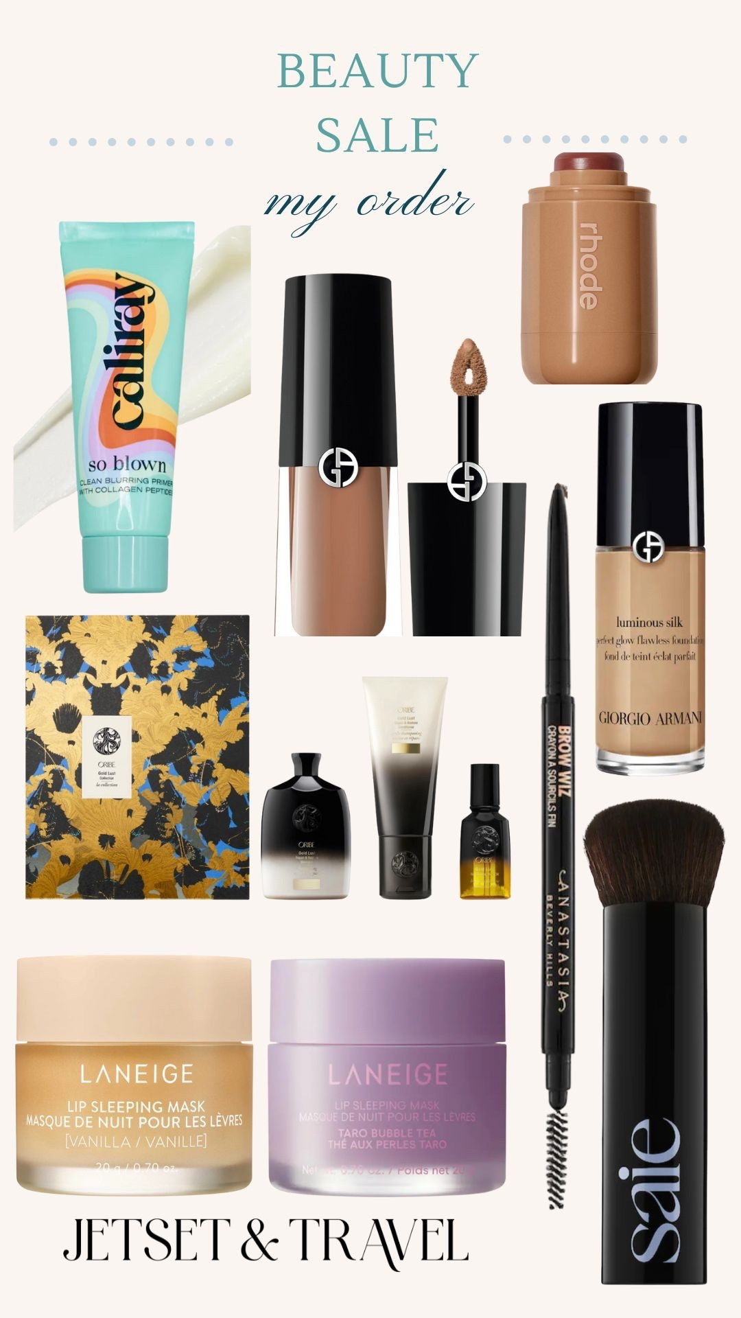 Beauty Sale!! 🚨🚨🚨
Have you been browsing the #beauty deals this past week? I’m often asked what my favorite beauty products are - so I thought I’d show you what was in my most recent order! It’s the perfect time to snag these since the #sephorasale is currently happening AND #giorgioarmani is also running a 25% discount on beauty products. Everything linked here are my go to products that I know the quality is going to be great. Do you have any tried and true beauty staples? I’d love to hear your favorites! 💋


#sephora #sephorasale #beautysale #beautyproducts #beautyfinds #haircare #saie #laniege #anatasia #browwiz #lipmask #primer #oribe #giftset #giorgioarmani #rhode #blush #eyeshadow #liquoseyeshadow #luminioussilk 

#LTKCyberWeek #LTKBeauty #LTKSaleAlert
