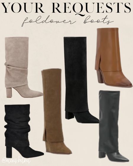 Fold over sheath boots 

#LTKfindsunder100 #LTKshoecrush #LTKCyberWeek