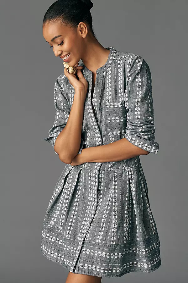 Maeve Waisted Shirt Dress | Anthropologie (US)