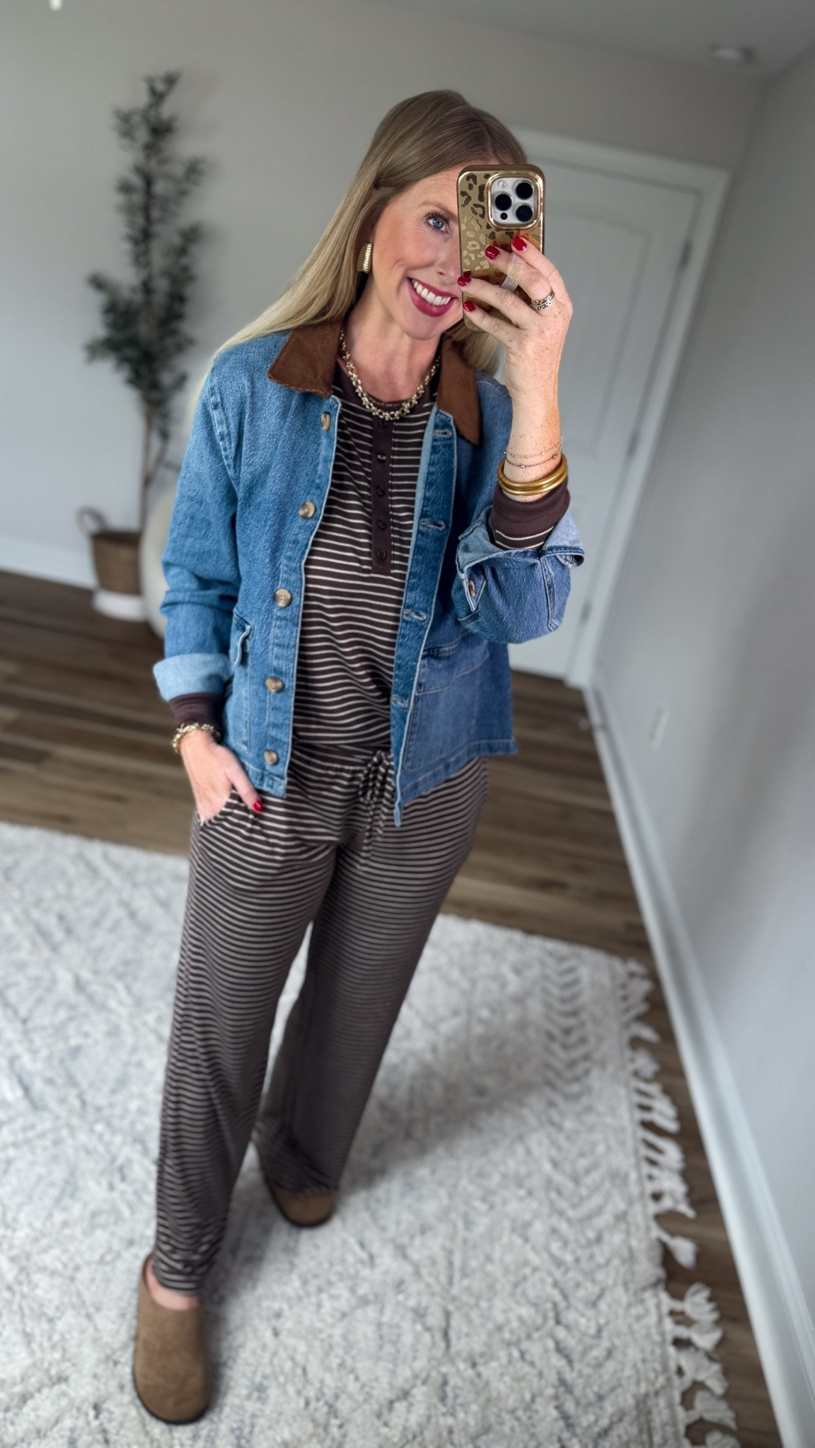 Weekend Walmart Wins try-on
Denim chore jacket- medium 
Pj set- small

#LTKootd