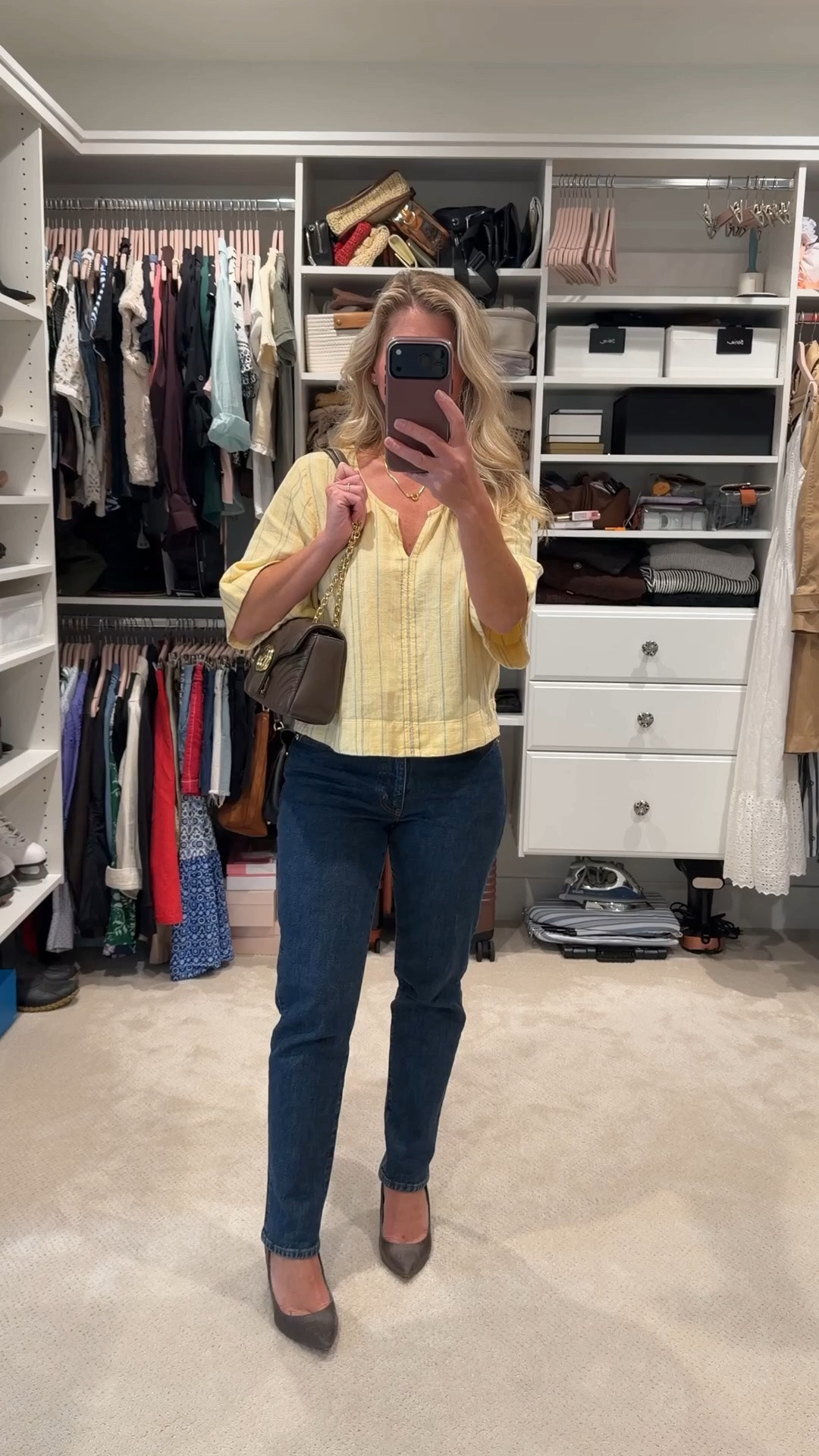 The older I get, the less interested I am in trends and the more interested I am in consistency.

Soft color. Great denim. Beautiful accessories. Timeless silhouettes.

When every piece works together, getting dressed takes minutes instead of mental energy.

This is exactly what I’m building with my Signature Wardrobe. Every new outfit reminds me that less really can be more. ✨

#LTKootd #LTKPetite #LTKOver40
