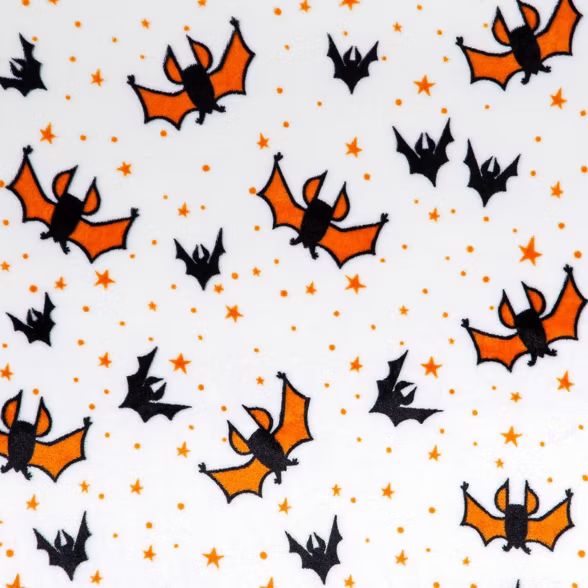 Bat Halloween Throw Blanket Orange/Black - Hyde & EEK! Boutique™ | Target