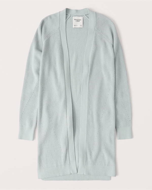 Wash Effect Duster Cardigan | Abercrombie & Fitch (US)