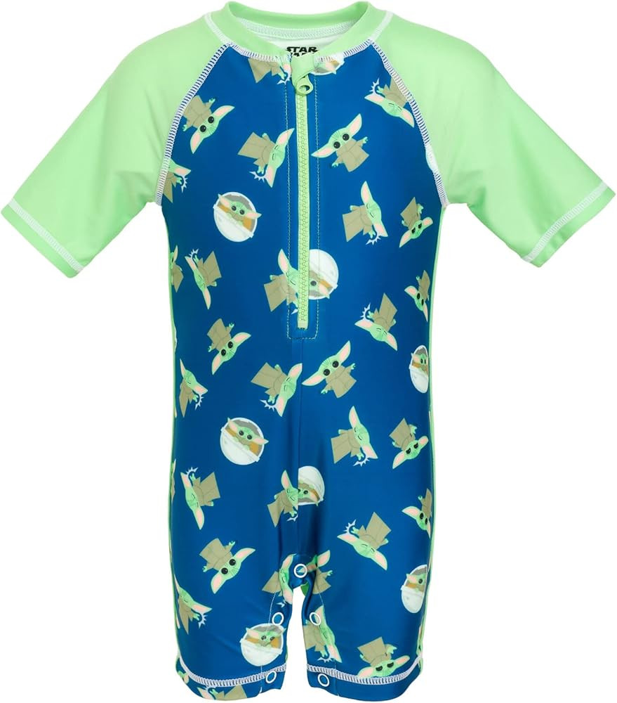 STAR WARS The Child Zip Up One Piece Bathing Suit Newborn to Toddler | Amazon (US)