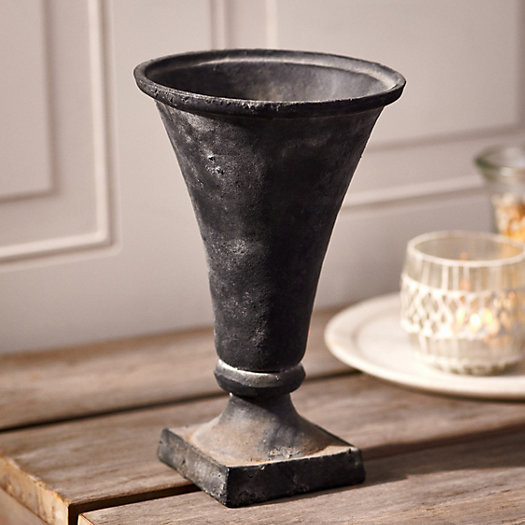 Flared Cast Iron Urn Planter | Terrain