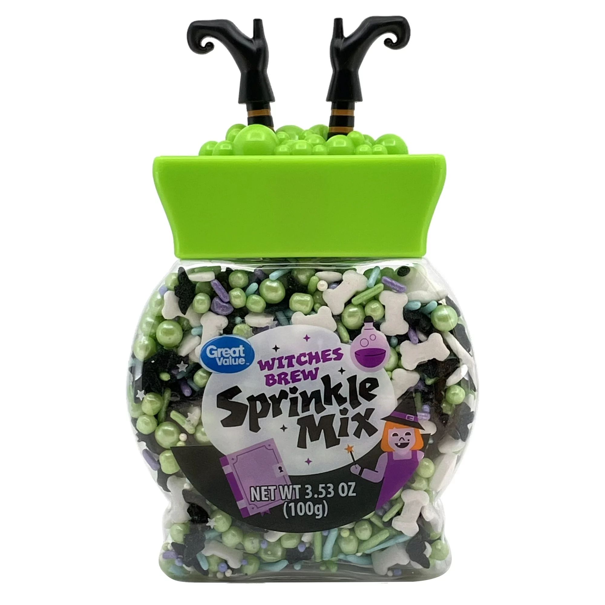 Great Value Halloween Witches Brew Sprinkle Mix, 3.53 oz | Walmart (US)