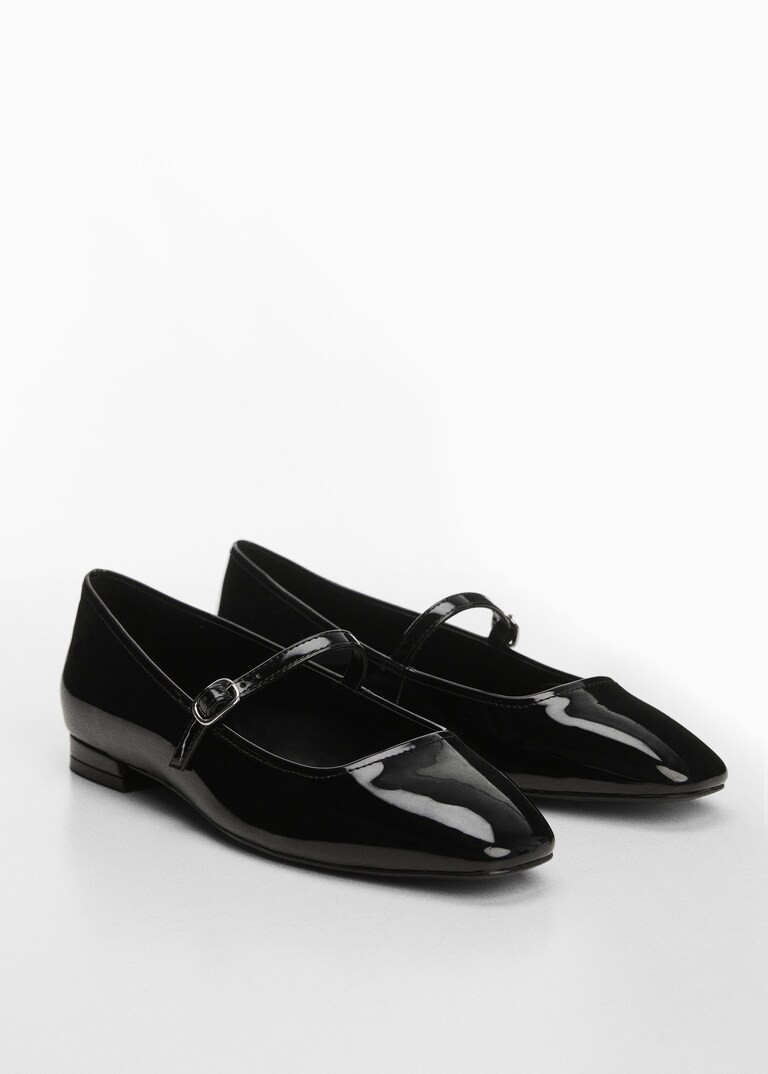Patent leather effect ballerina | MANGO (US)