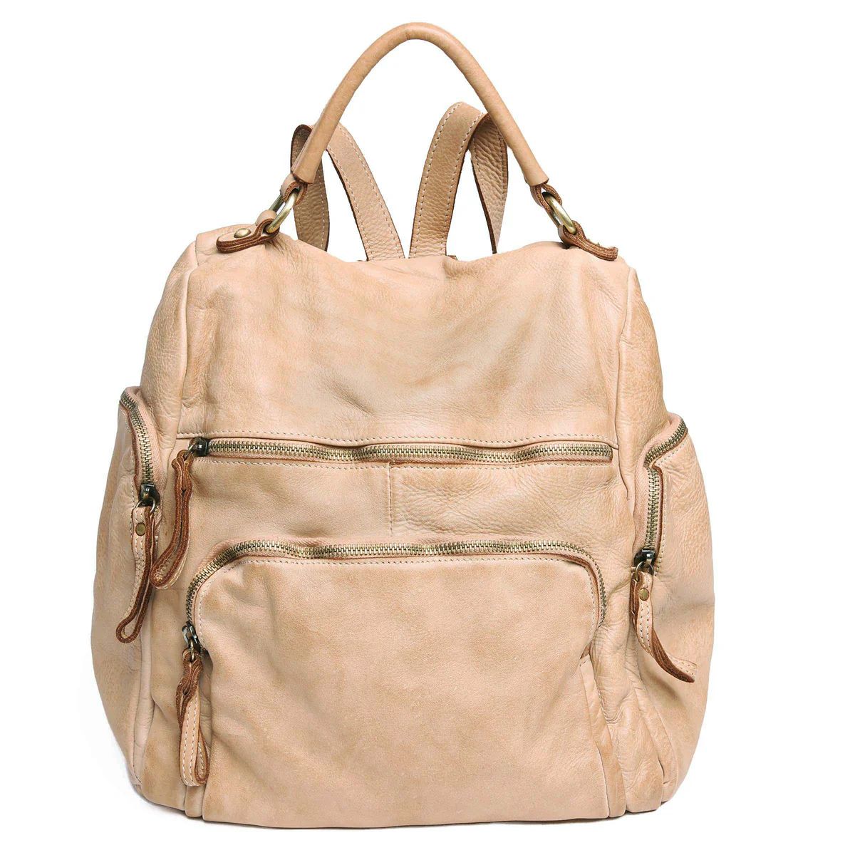Momma Mia Backpack Taupe | Bolsa Nova Handbags