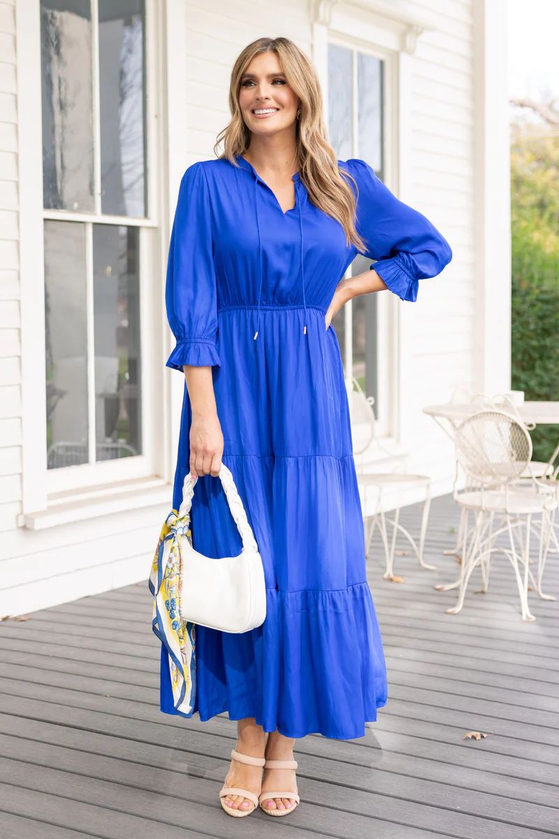 Taylor Dress- Blue | Avara
