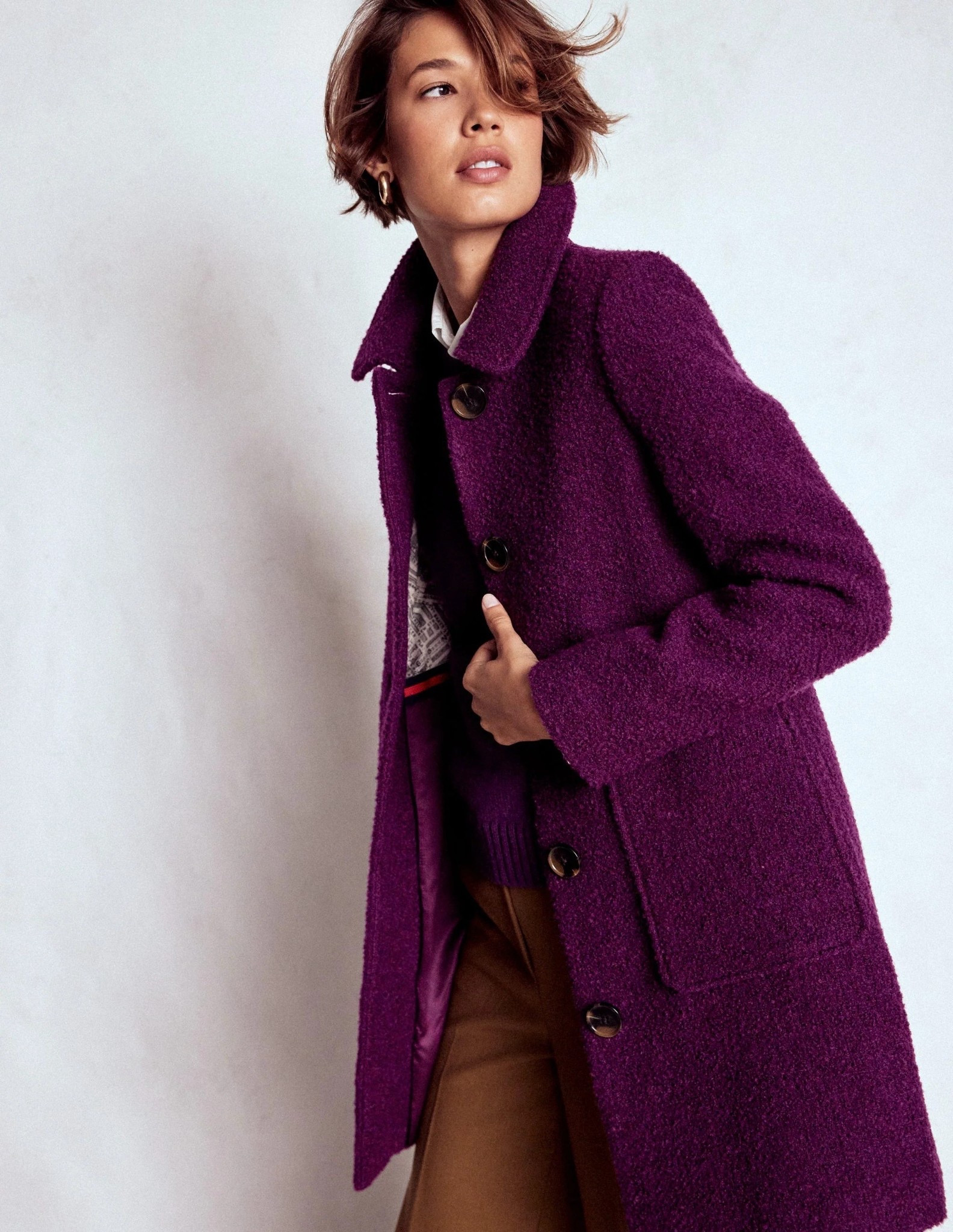 Stunning purple jewel toned boucle trench. Don’t forget to use the code WXVK FOR a good discount 

#LTKSeasonal #LTKSaleAlert #LTKStyleTip
