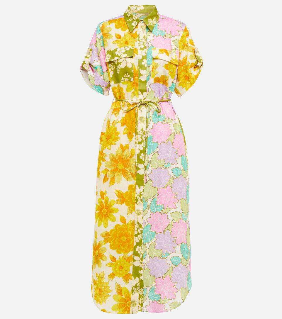 Elora patchwork linen shirt dress | Mytheresa (US/CA)