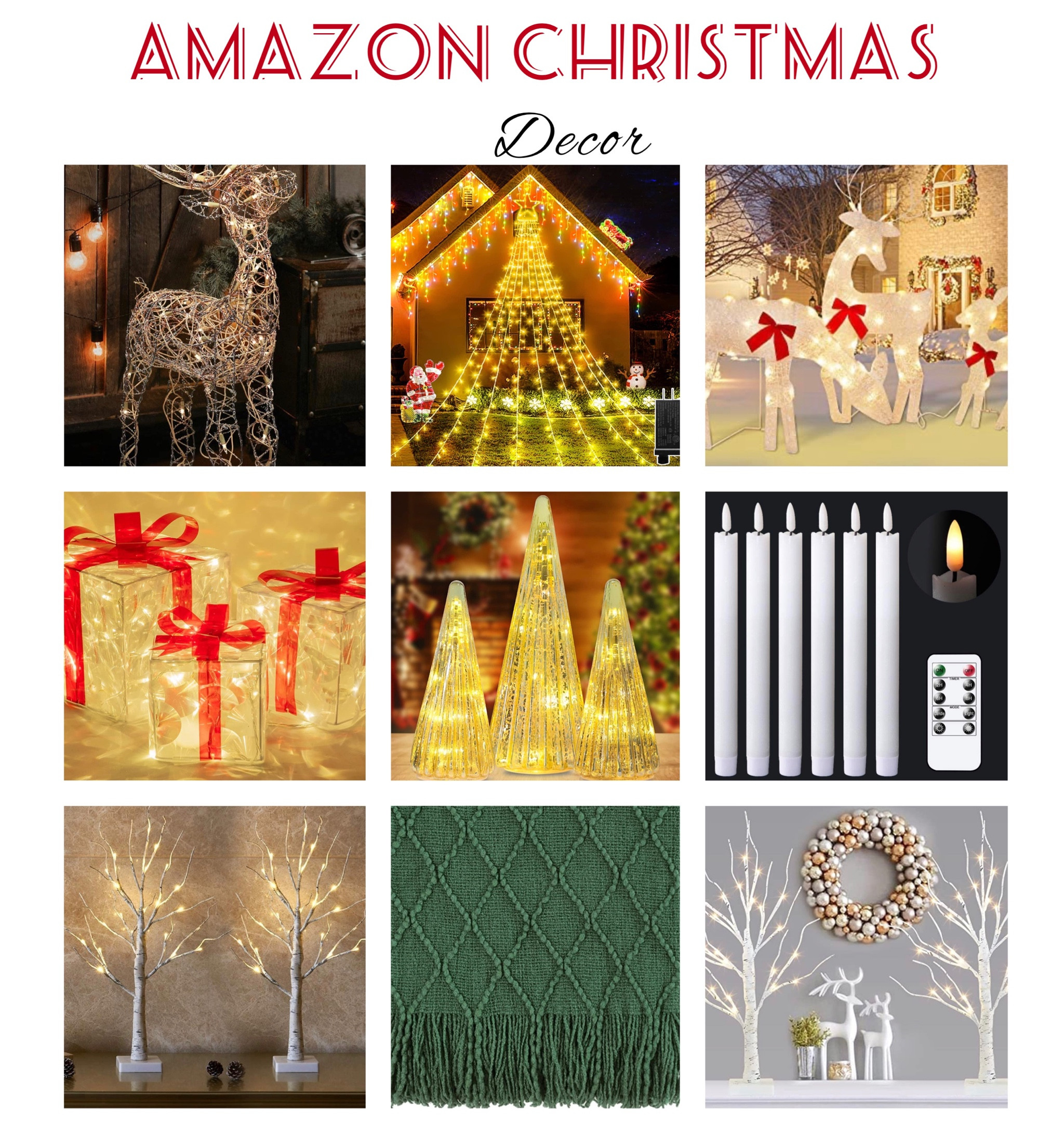 Amazon. Christmas Decor. Home Decor. Christmas Lights. Outdoor Christmas Lights. Reindeer. Battery Operated Lights. Christmas Presents  

#LTKHoliday #LTKSeasonal #LTKhome