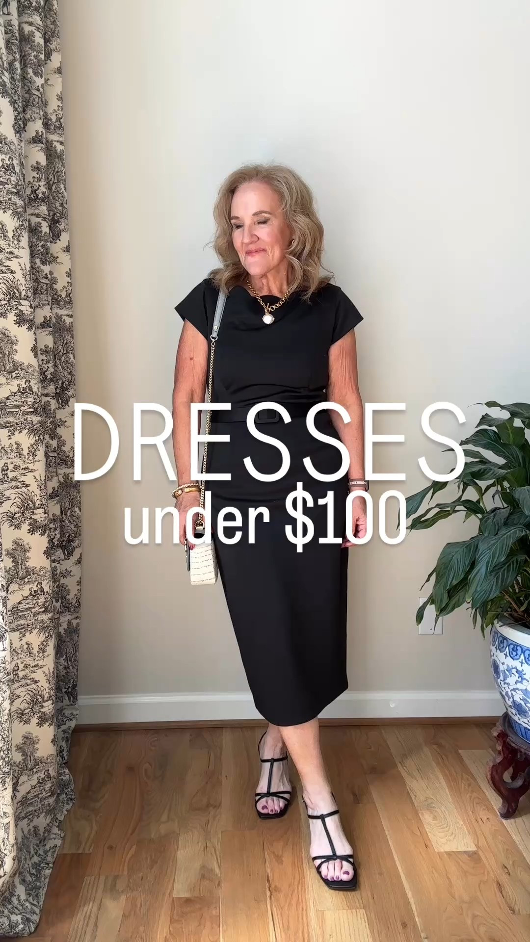 I am wearing my regular size in all. Size 8 or size medium. They are all fitted. In inbetween, I would size up. 

There are style tour talking videos of each dress posted here in LTK if you want a closer look or more details. 

The navy dress with a peplum was a miss for me. The scoop neckline is pretty, but I didn’t like the two piece look. Honest review. The others? LOVING THEM. 

Wedding guest dress LBD little black dress Brahmin bag Julie Vos gold jewelry floral dress rehearsal dinner dress MIG MOB dress cocktail attire 

#LTKWedding #LTKFindsUnder100 #LTKWatchNow