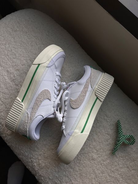 A neutral lover’s dream sneaker🤩 The green hints and texturized swoosh is just everything!

It says size up, but I got an 8.5 and I’m usually an 8.5/9. 

#nike #nikesneakers #sneakers #sportsstyle #sportychic 

#LTKfindsunder100 #LTKfitness #LTKshoecrush