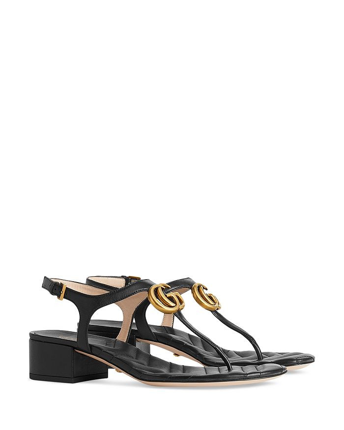 Women's Double G Block Heel Thong Sandals | Bloomingdale's (US)