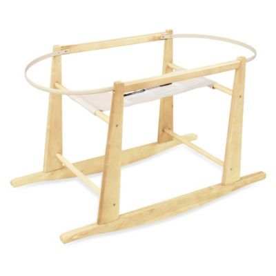 Jolly Jumper® Rocking Moses Basket Stand in Natural | buybuy BABY