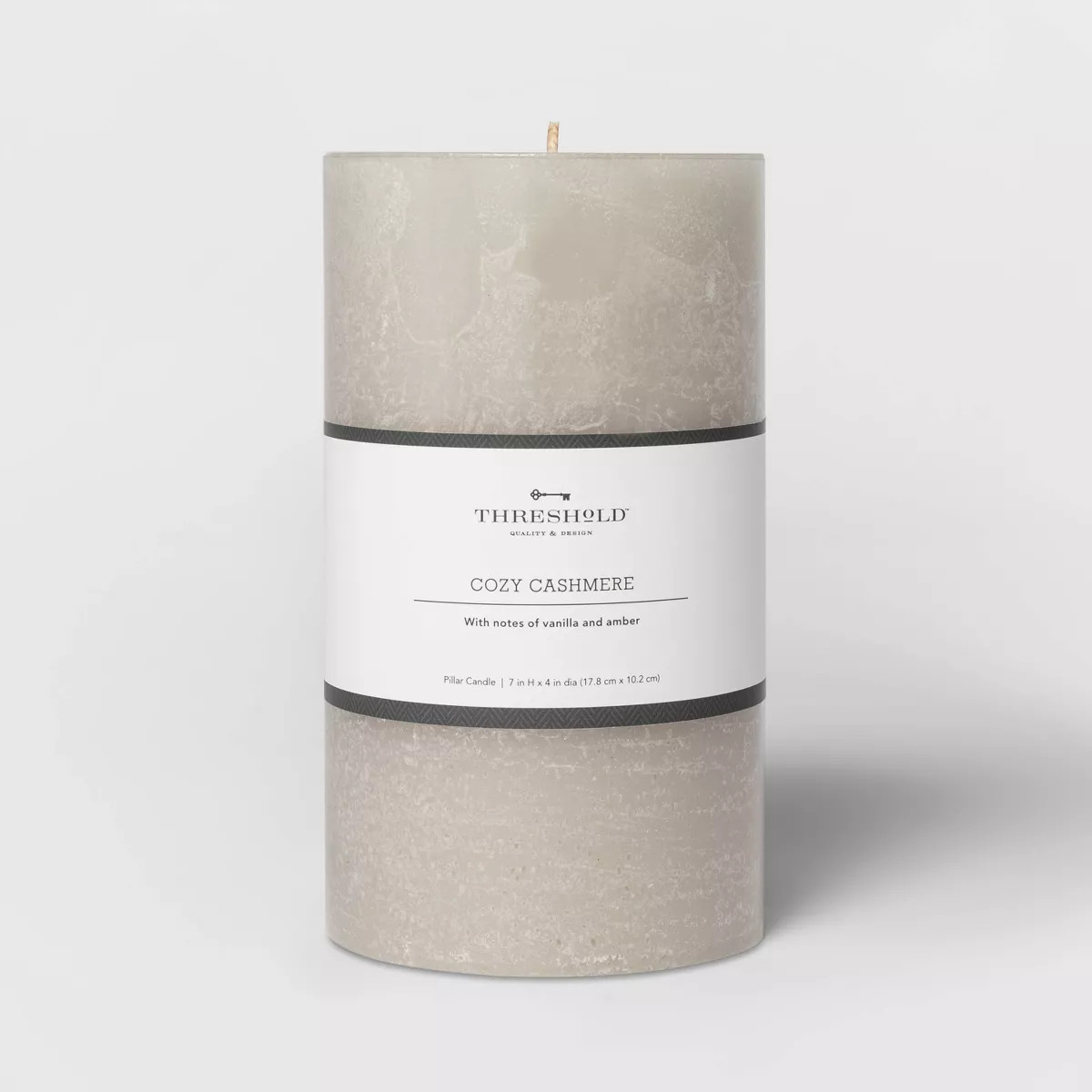 Pillar Cozy Cashmere Candle Gray - Threshold™ | Target