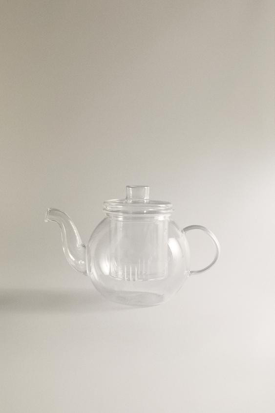 BOROSILICATE GLASS TEAPOT WITH INFUSER | Zara US
