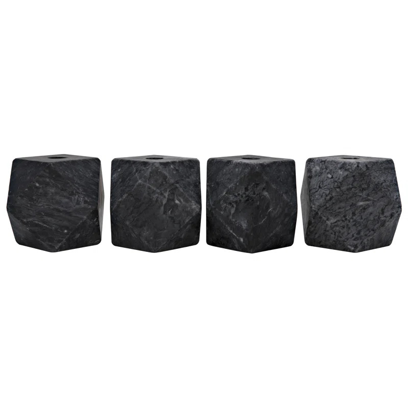 4'' H Marble Tabletop Votive Holder (Set of 4) | Wayfair North America