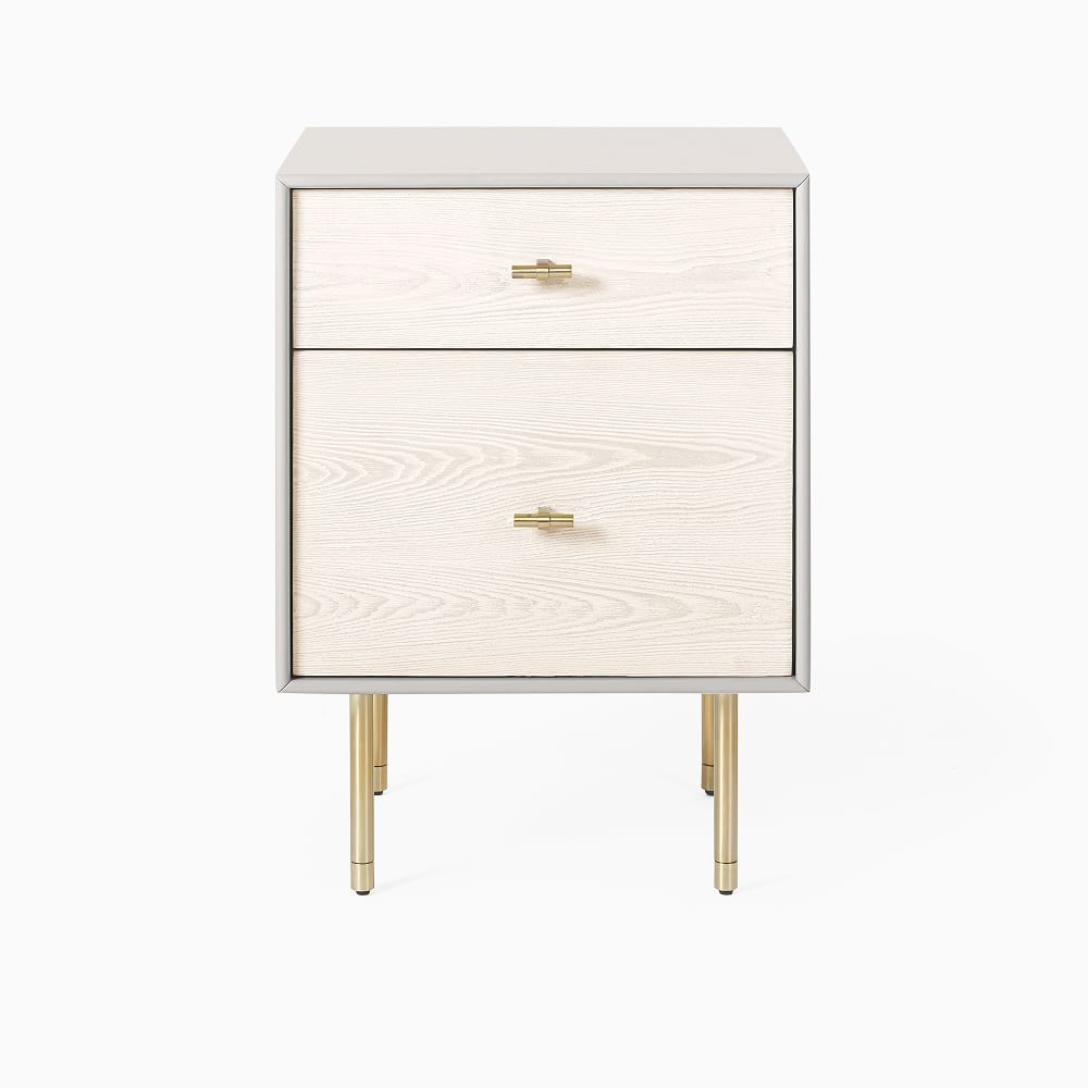 Modernist Wood &amp; Lacquer Nightstand (21") - Winter Wood | West Elm (US)