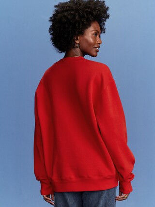 Old Navy x Disney© Mickey Mouse Oversized Flag Graphic Sweatshirt | Old Navy (US)