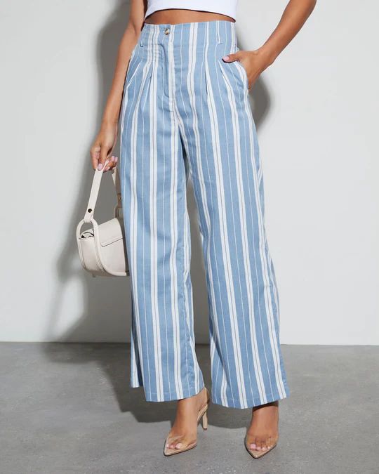 Delaney Striped Fashion Pants | VICI Collection