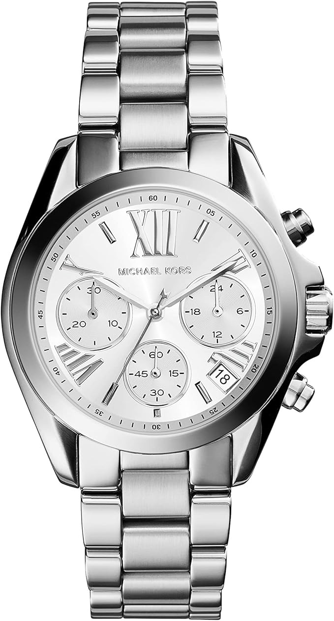 Michael Kors Mini Bradshaw Stainless Steel 36mm Chronograph Watch | Amazon (US)