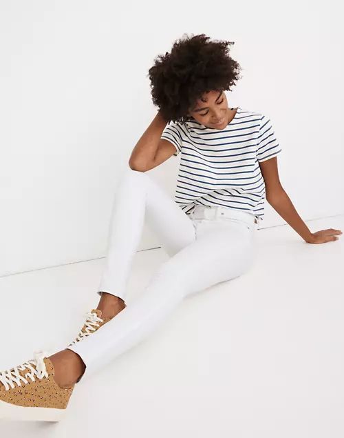 10" High-Rise Skinny Jeans in Pure White | Madewell