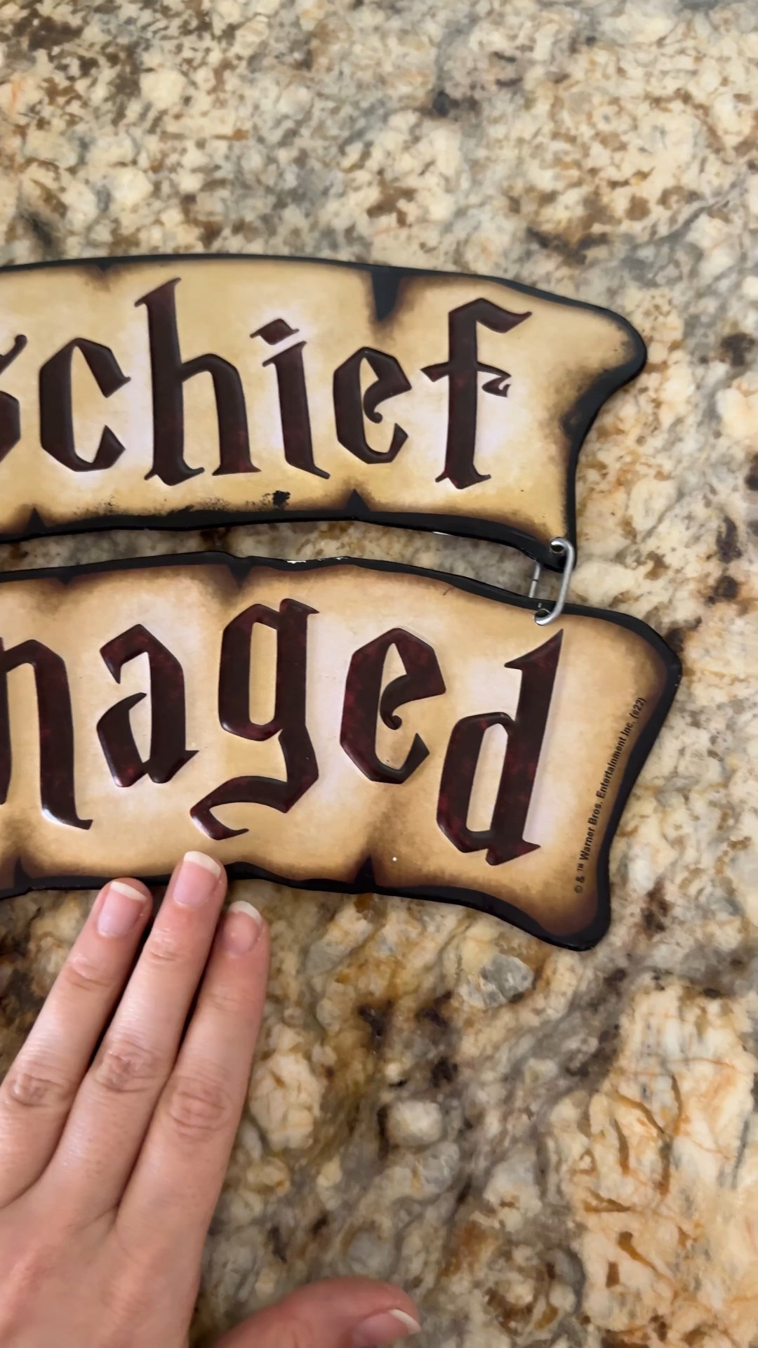 An aged metal sign. Perfection!