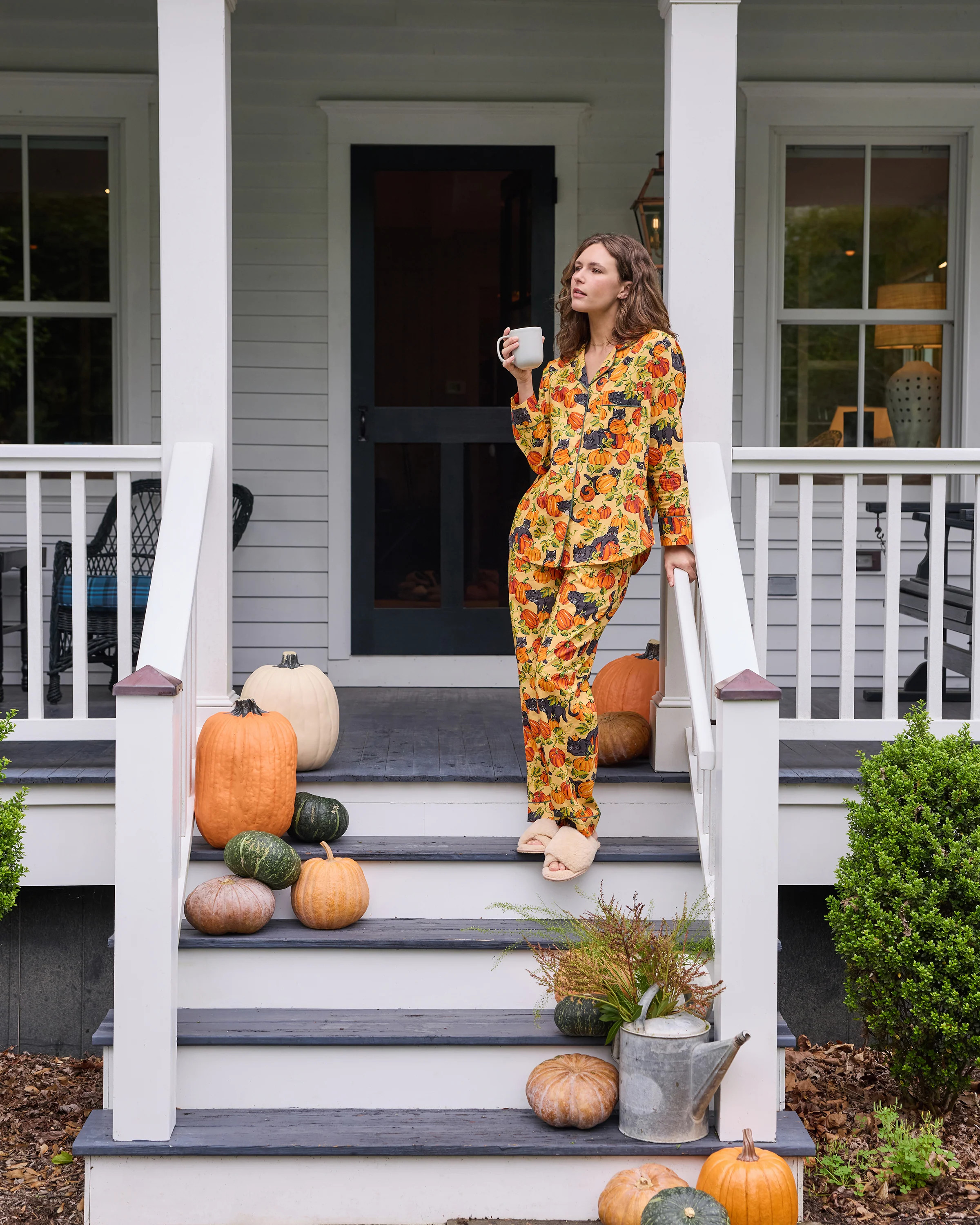 Pumpkin Prowl - Long PJ Set - Salted Caramel | Printfresh