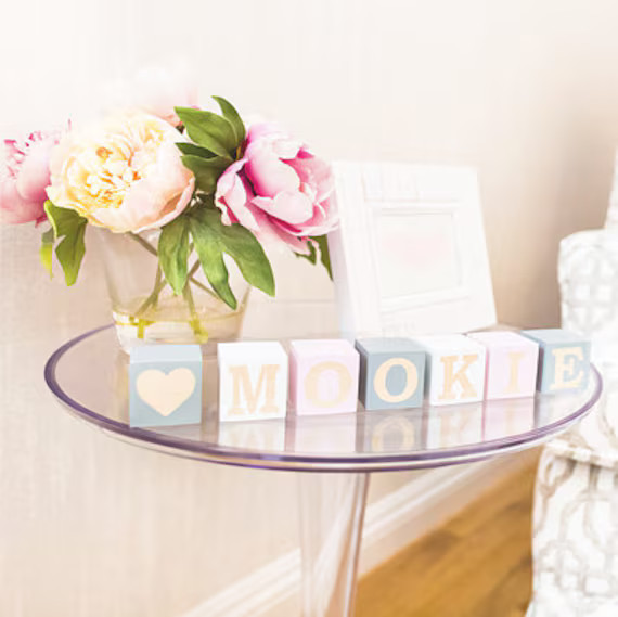 Name blocks - baby name blocks - wooden name blocks - painted name blocks - nursery decor - stack... | Etsy (CAD)