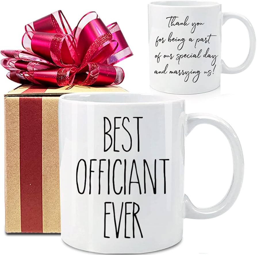 Dnuiyses Funny Wedding Officiant Coffee Mug, Present to That Special Person Performing the Marria... | Amazon (US)