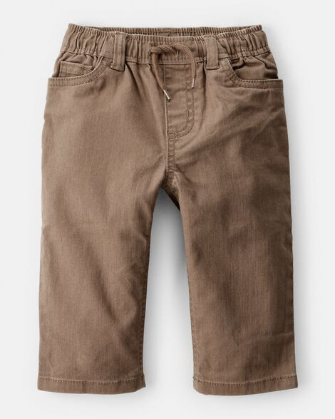 Baby Boy Tapered Washed Jeans - Brown | Carter's Inc