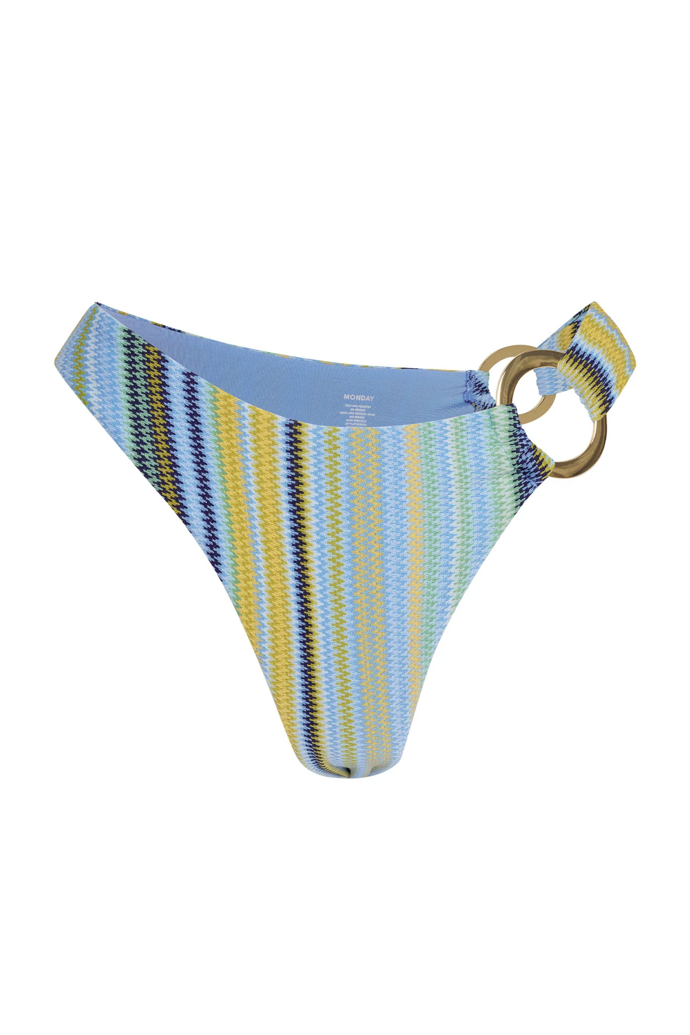Bronte Bottom - Sardinia Stripe Azure | Monday Swimwear