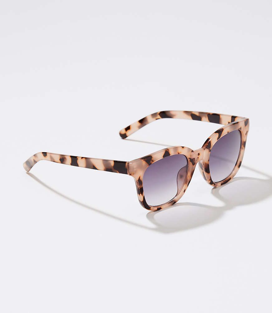Tortoiseshell Print Square Sunglasses | LOFT