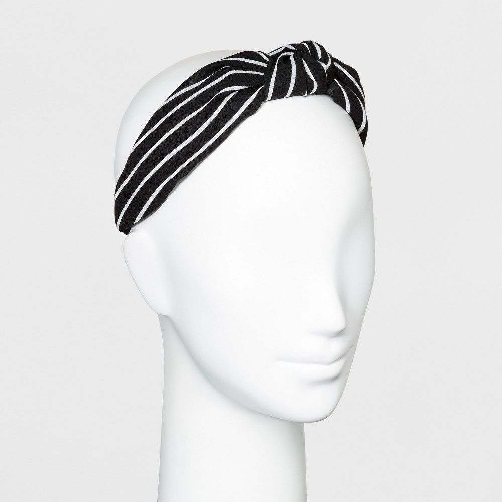 Striped Headband - A New Day Black/White | Target