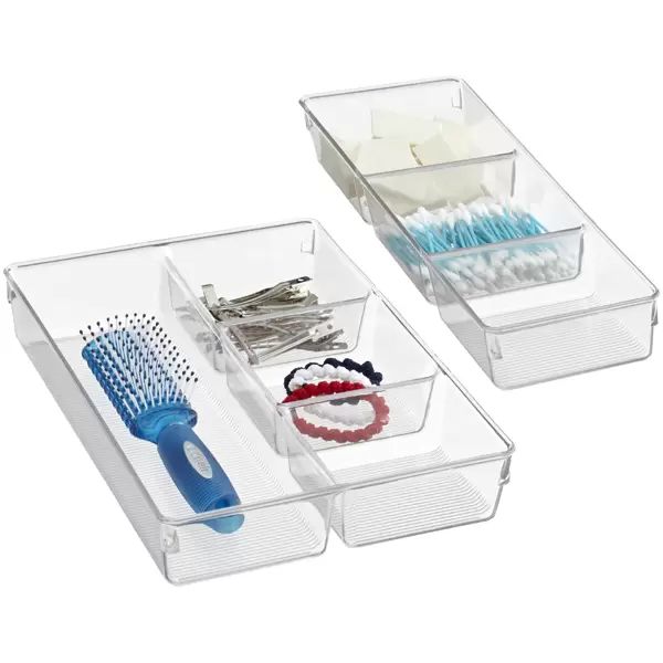 iDesign Linus Sectioned Trays | The Container Store