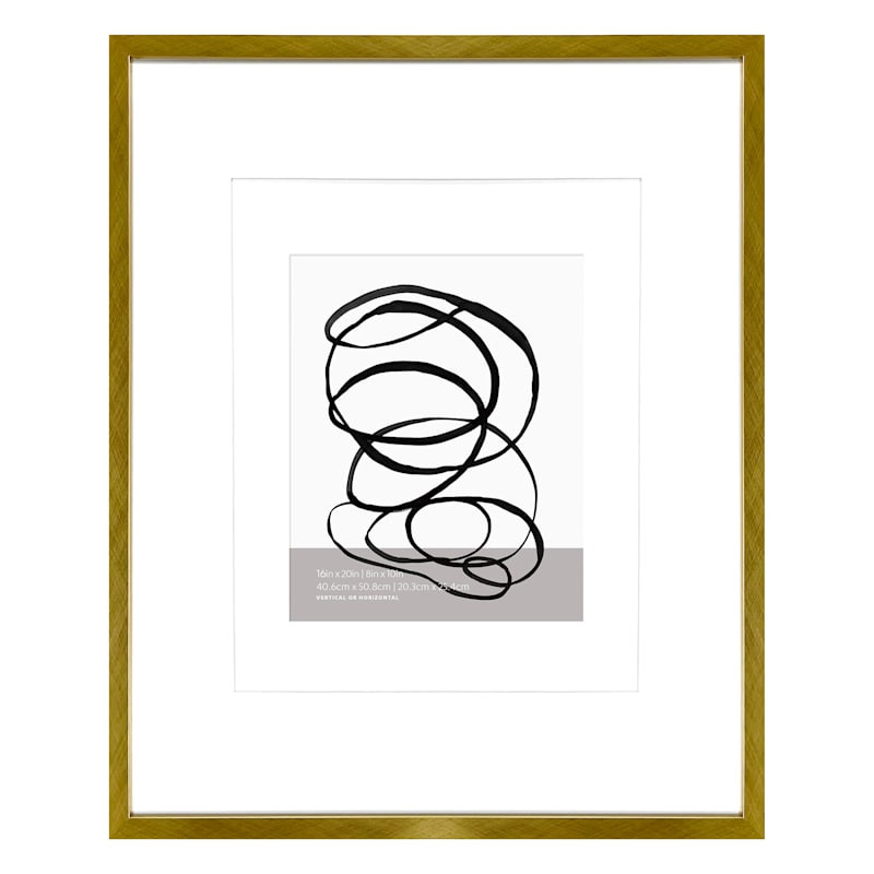 Gold Double Mat Wall Frame, 16x20 | At Home