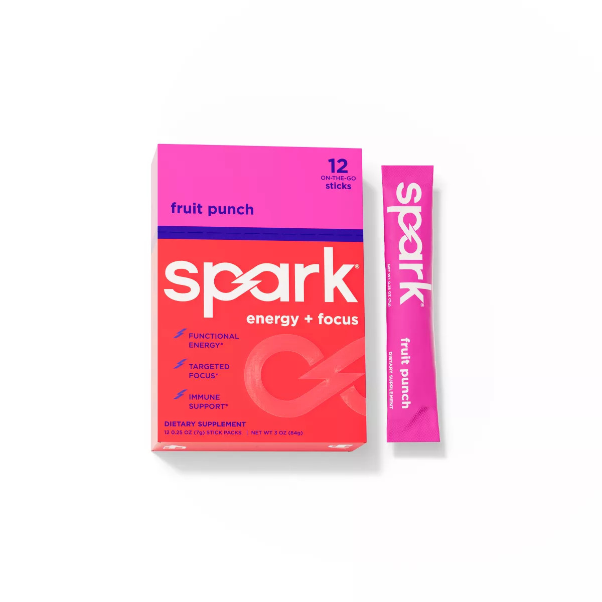 Spark Energy + Focus Drink Mixes Box - Fruit Punch - 3oz/12ct | Target