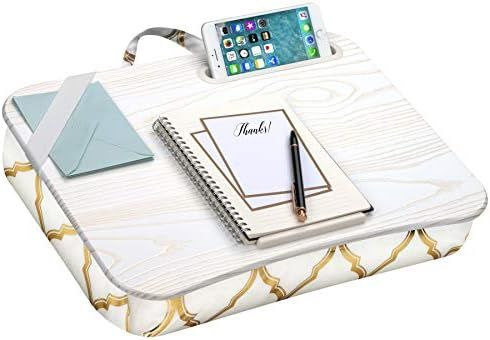 LapGear Designer Lap Desk with Phone Holder and Device Ledge - Gold Quatrefoil - Fits up to 15.6 ... | Amazon (US)