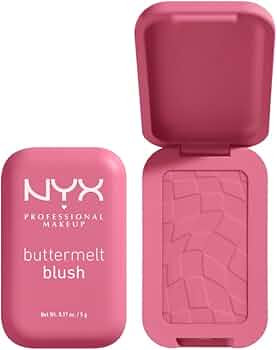 NYX PROFESSIONAL MAKEUP Buttermelt Powder Blush, Fade and Transfer-Resistant Blush, Up to 12HR Ma... | Amazon (US)
